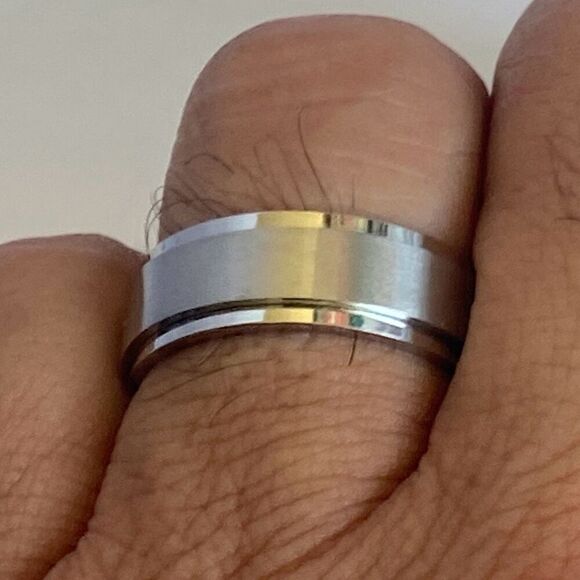 Men's Stainless Steel Fidget Ring size 11 - Picture 3 of 5